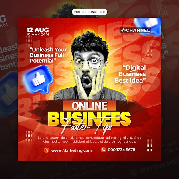 Plantilla de promoción de marketing digital de banner web de publicación de Instagram de redes sociales de concepto creativo PSD