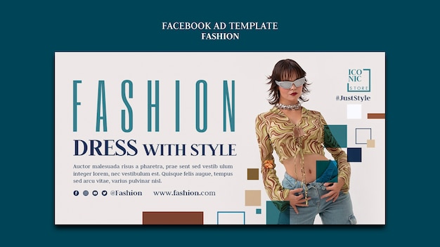 Plantilla de promoción de redes sociales para tienda de moda