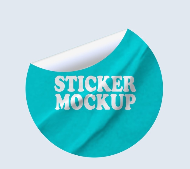 plantilla PSD de diseño de maquillaje de pegatina con fondo