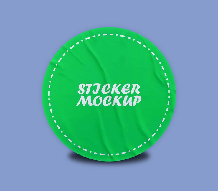 PSD plantilla psd de diseño de maquillaje de pegatina verde