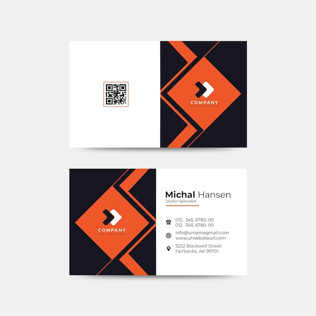 Plantilla de psd de diseño profesional de tarjetas de visita de la compañía Creada sólo para freepik