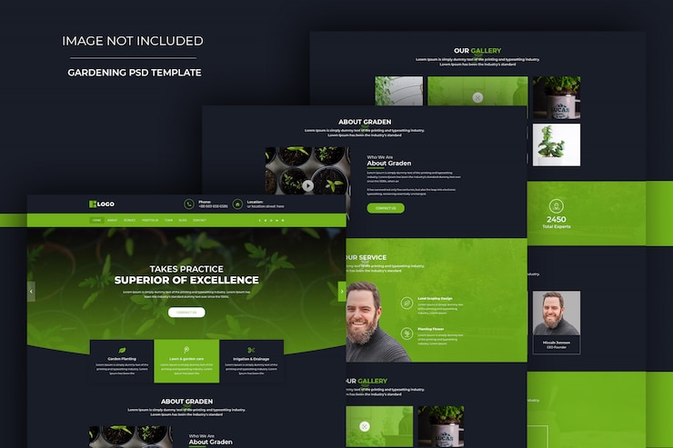 PSD plantilla de psd de diseño de sitio web