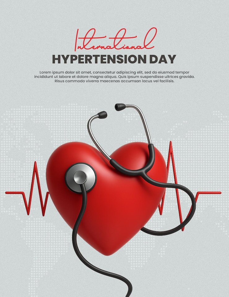 PSD plantilla psd editable para el día mundial de la hipertensión