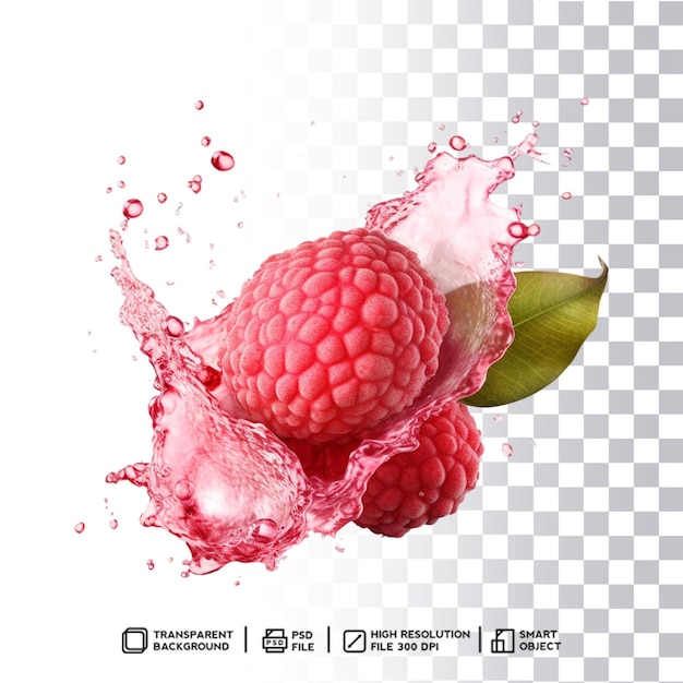 PSD plantilla psd estética lychee fruit splash