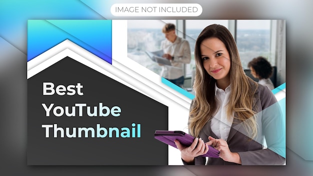 Plantilla PSD personalizable para miniaturas de videos de YouTube