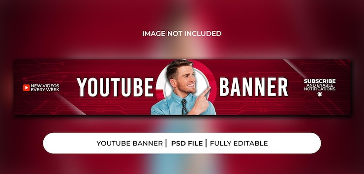 PSD plantilla de psd de portada de banner de youtube profesional psd