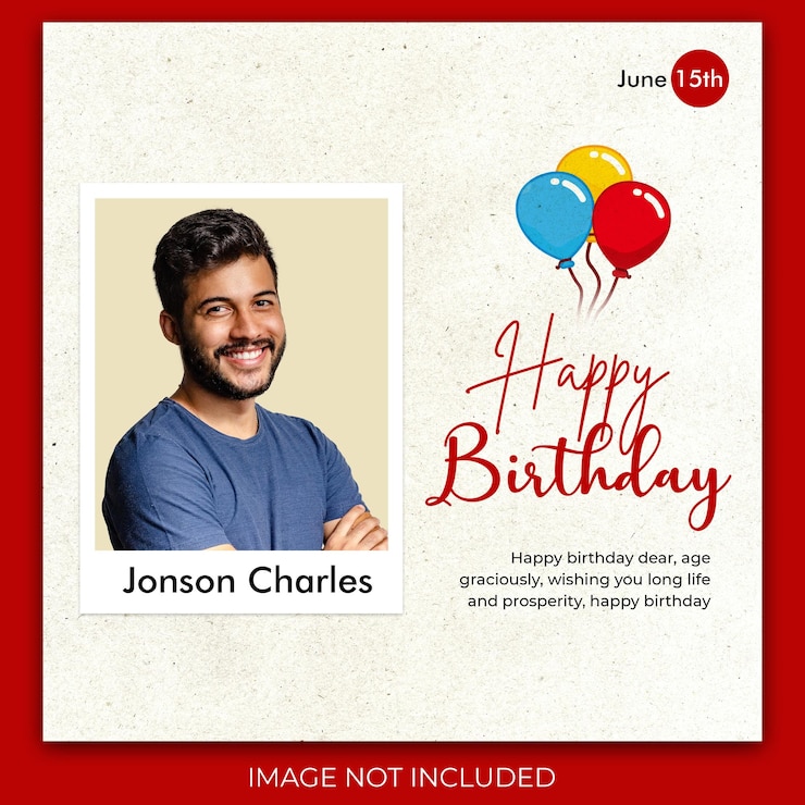 PSD plantilla de publicación diseño de redes sociales para cumpleañero feliz cumpleaños