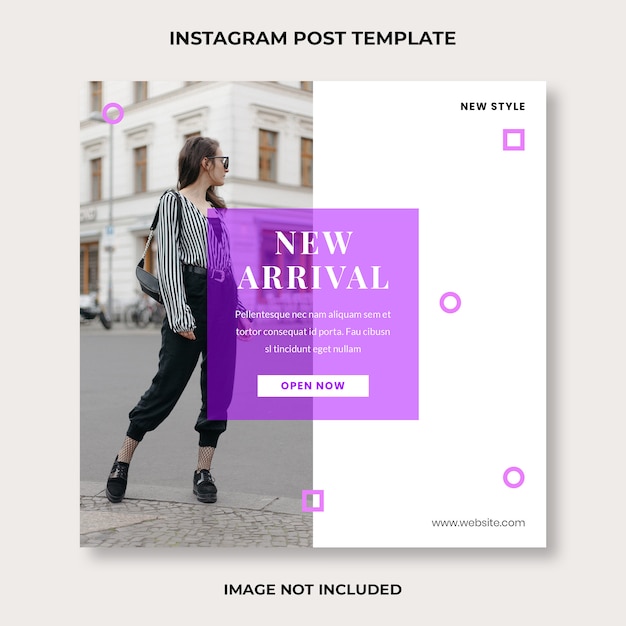 Plantilla de publicación de instagram de moda