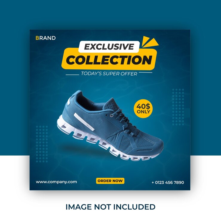 Plantilla de publicación de Instagram y redes sociales de venta de zapatos