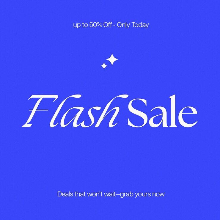PSD plantilla de publicación de instagram de venta flash