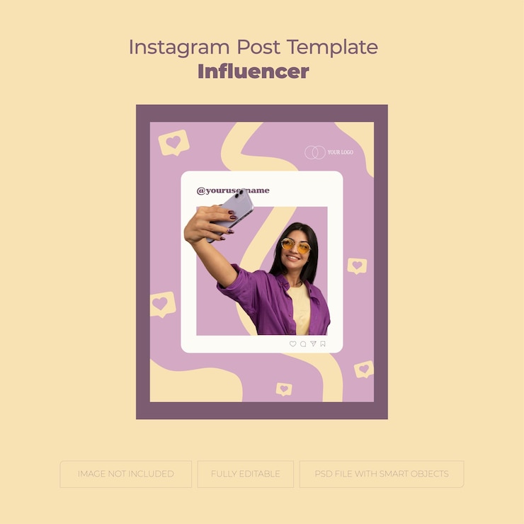 PSD plantilla de publicación de instagram