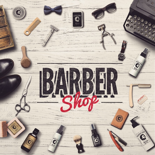 Plantilla de publicación de redes sociales de Barber