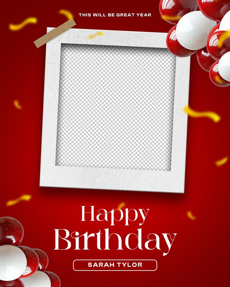 PSD plantilla de publicación de redes sociales de celebración de cumpleaños