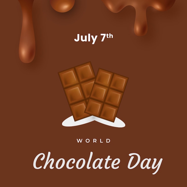 PSD plantilla de publicación en las redes sociales del día del chocolate