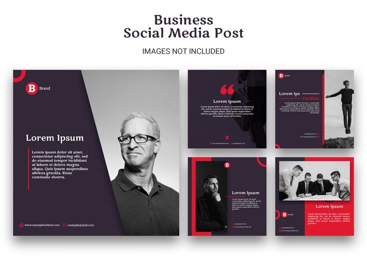 PSD plantilla de publicación de redes sociales empresariales