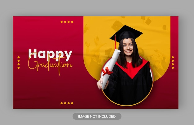 Plantilla de publicación de redes sociales de feliz graduación