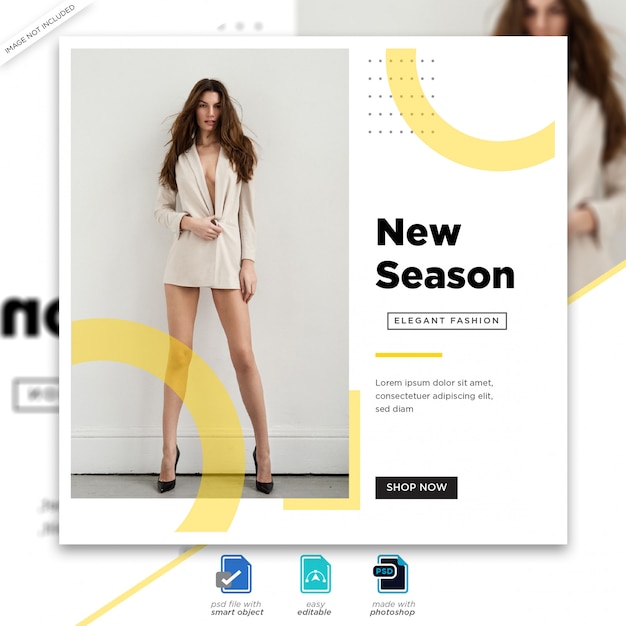 Plantilla de publicación de redes sociales de venta de moda