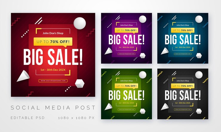 Plantilla de publicación de ventas de redes sociales de Square