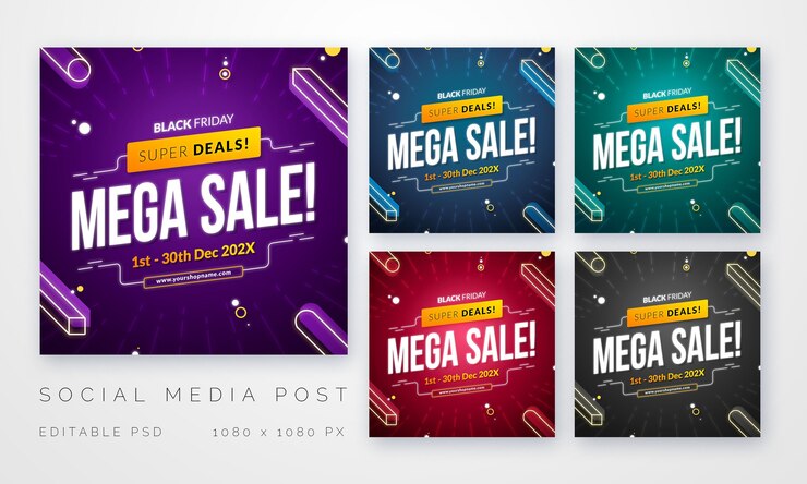 Plantilla de publicación de ventas de redes sociales de Square