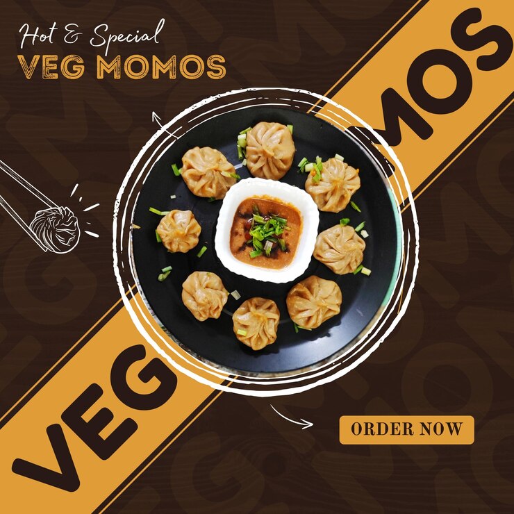 PSD la plantilla de las redes sociales de comida deliciosa momo publicación en las redes sociales