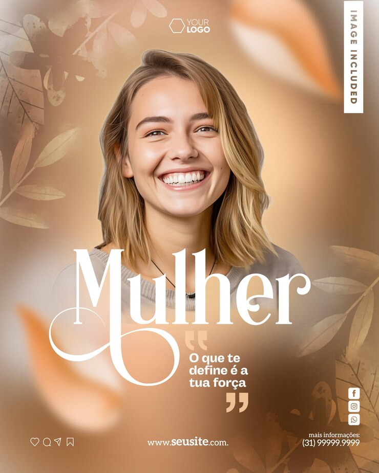 PSD plantilla de redes sociales para el día de la mujer feliz 8 de marzo