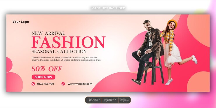 PSD plantilla de redes sociales de facebook de venta de moda