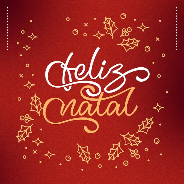 plantilla de redes sociales feliz navidad fondo rojo
