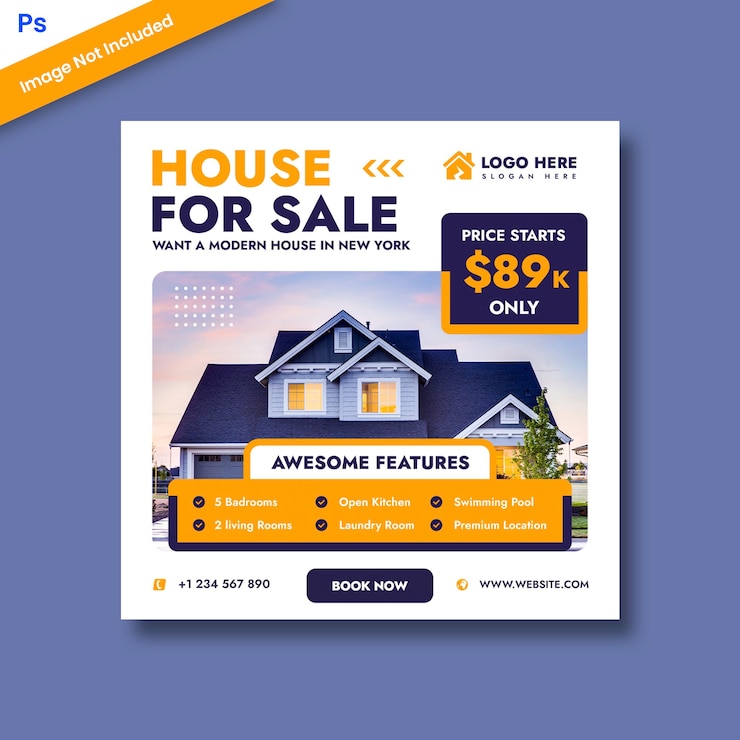 Plantilla de redes sociales inmobiliarias