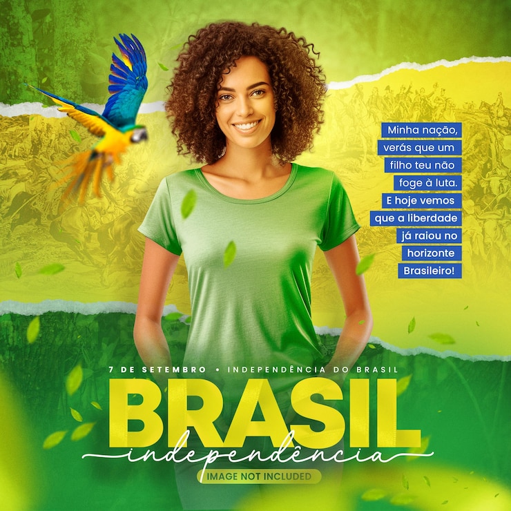 PSD plantilla de redes sociales de psd 7 de septiembre día de la independencia de brasil