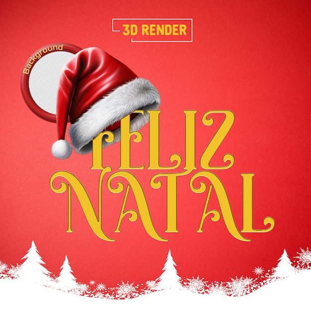 PSD plantilla de las redes sociales tema de natal