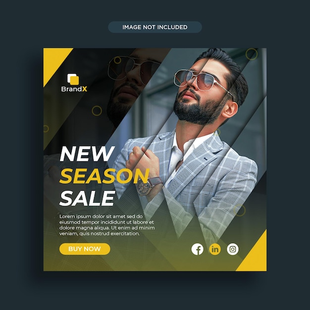 Plantilla de redes sociales de venta