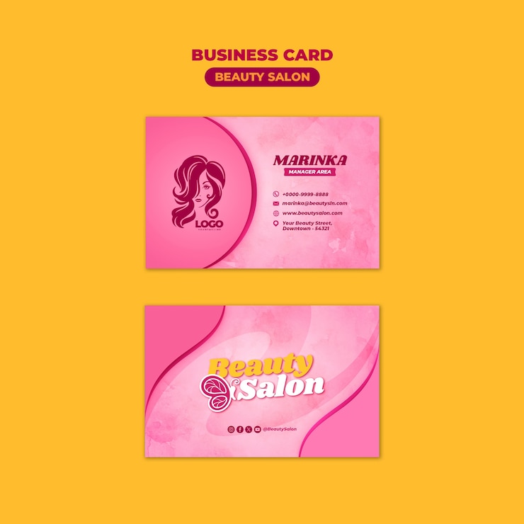 PSD plantilla de salón de belleza