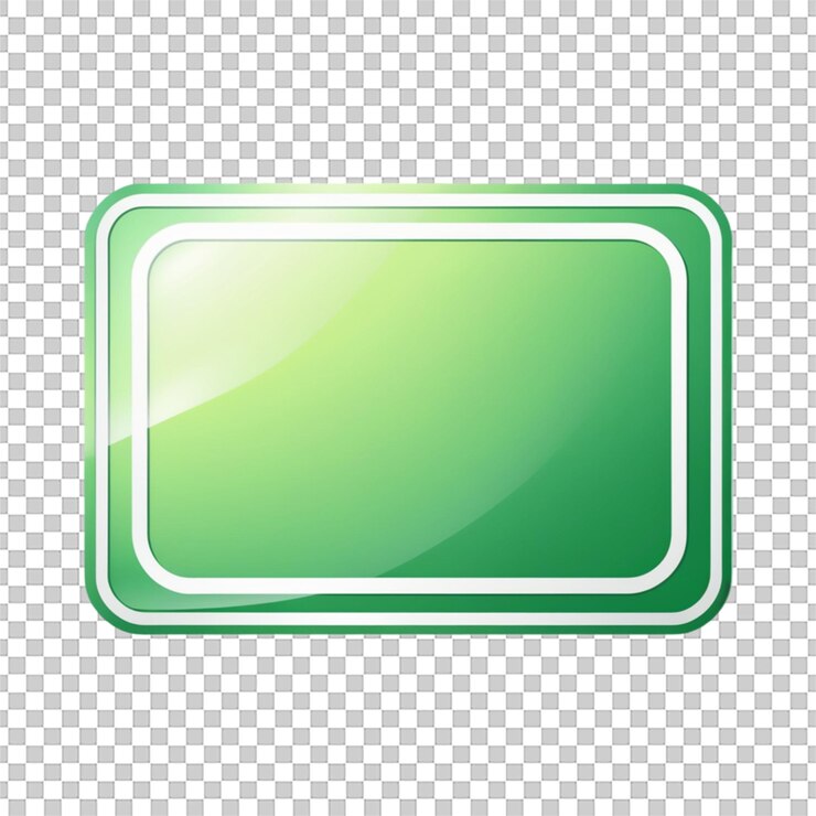 PSD plantilla de señal de tráfico verde en blanco aislada sobre un fondo transparente para uso creativo