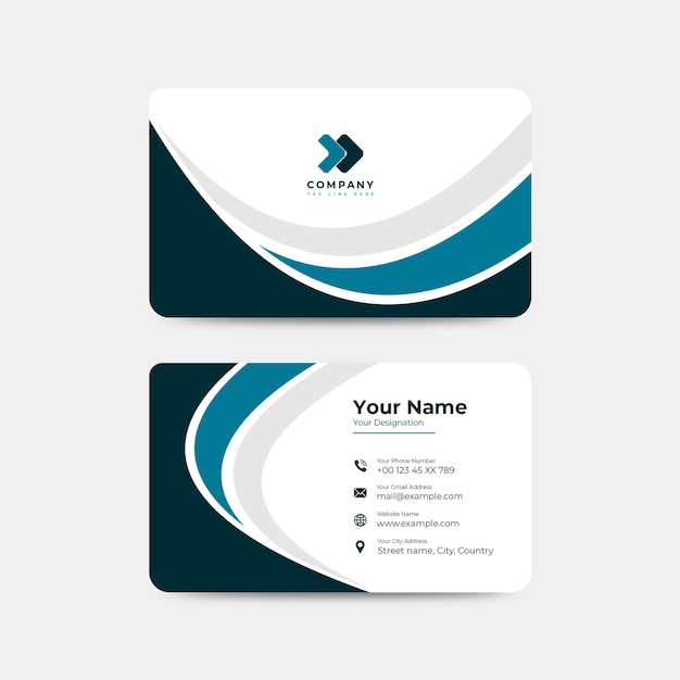 plantilla de tarjeta de visita creativa diseño profesional de tarjetas de visita
