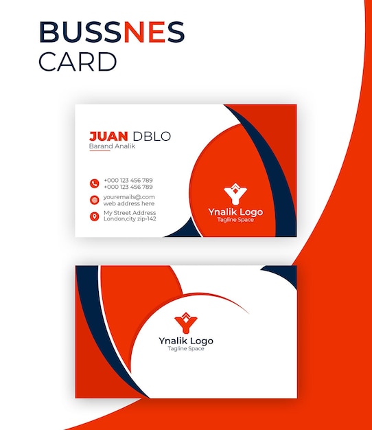 plantilla de tarjeta de visita creativa profesional