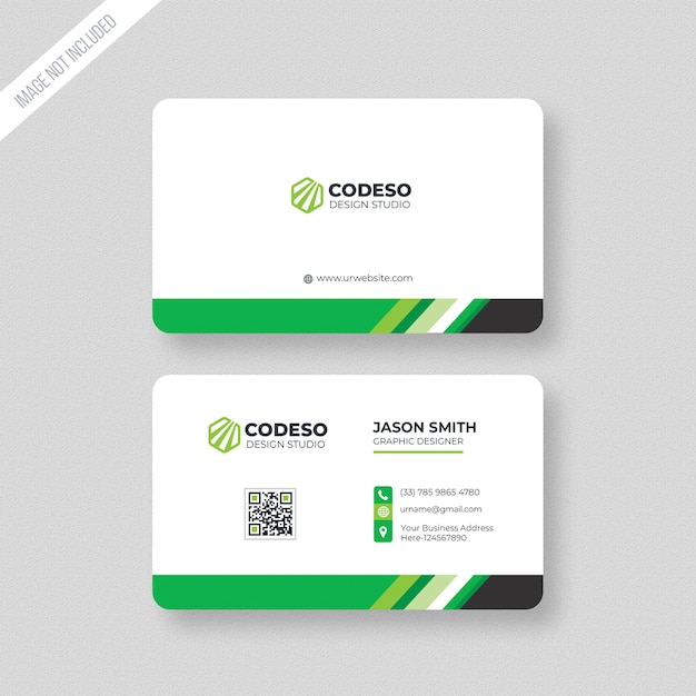plantilla de tarjeta de visita moderna con formas abstractas