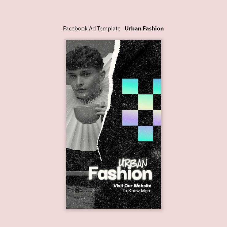 PSD plantilla de tendencias de la moda urbana