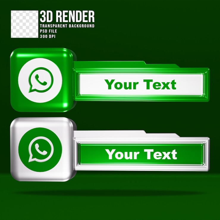 PSD plantilla tercio inferior whatsapp