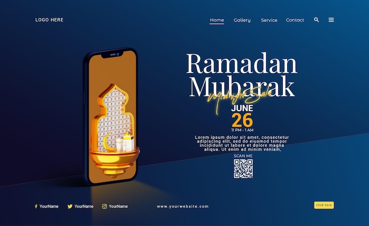 PSD plantilla de venta flash de ramadán mubarak