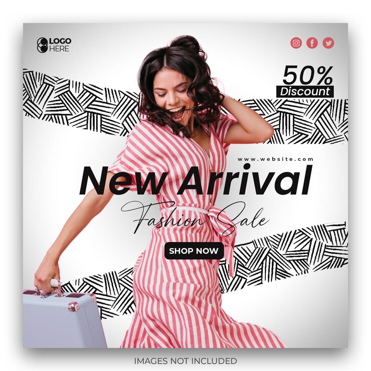 PSD plantilla de venta de moda en las redes sociales