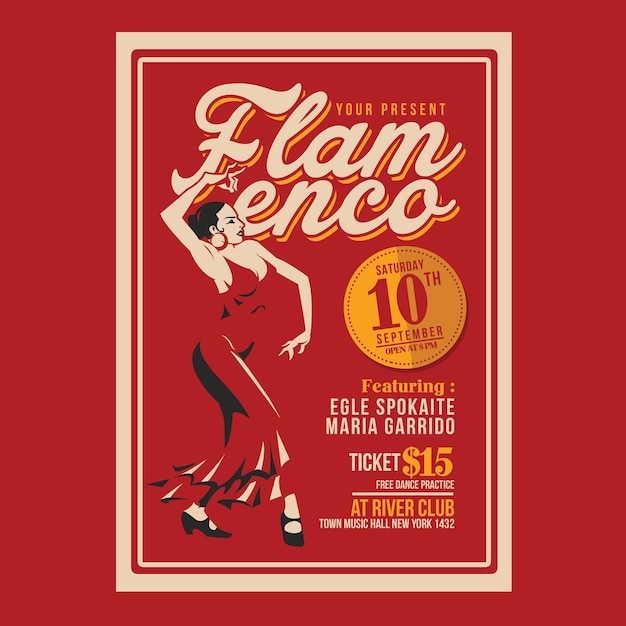 Plantilla de volante de flamenco