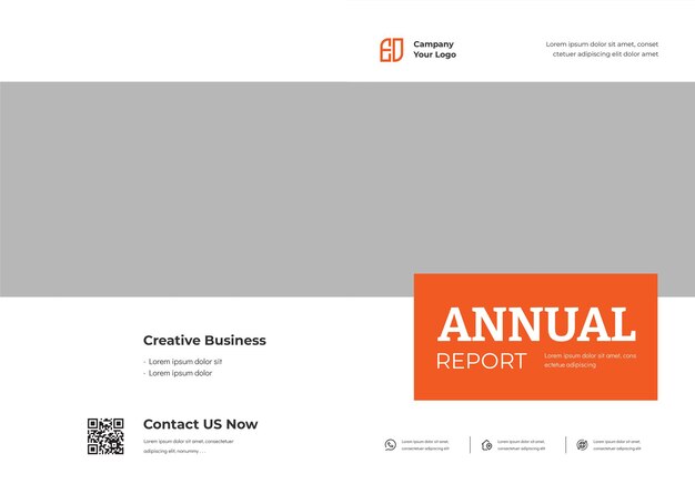 Plantilla de volante de informe anual