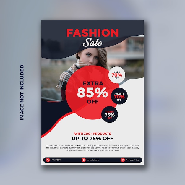 Plantilla de volante de moda