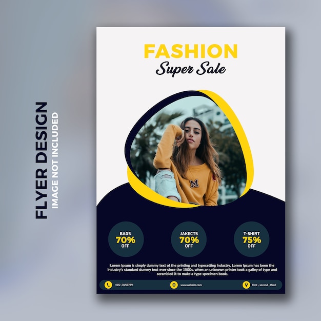 Plantilla de volante de moda