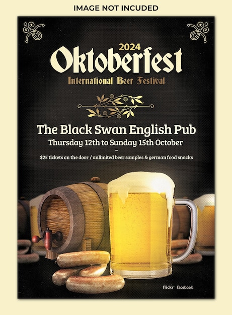 Plantilla de volante del oktoberfest