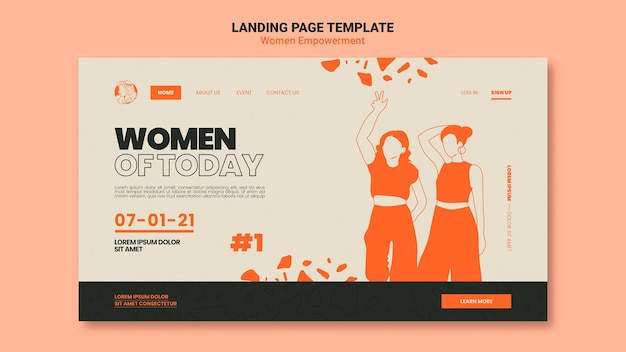 Plantilla web de empoderamiento de la mujer