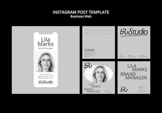 Plantilla web de negocios de diseño plano