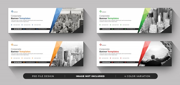 Plantillas de banners de negocios corporativos