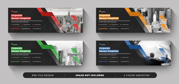 Plantillas de banners de negocios corporativos