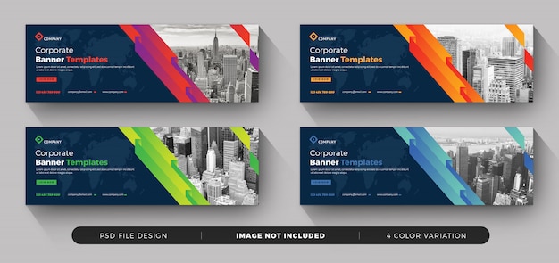 Plantillas de banners de negocios corporativos